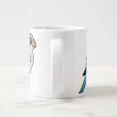 Blauwe Quaker Grote Koffiekop (Achterkant)