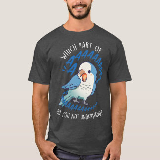 Blauwe Quaker Papegaai Aaaa T-shirt