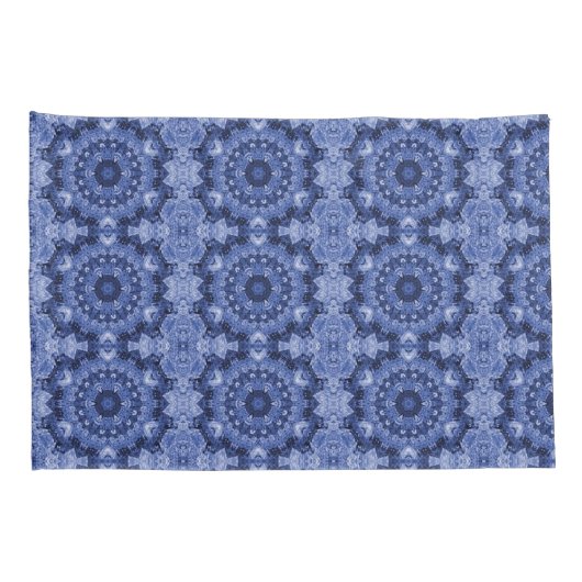 Blauwe Quilt Kussensloop (Achterkant-Rechts)