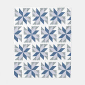 Blauwe quilt Style Drow Fleece Deken (Voorkant)