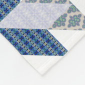Blauwe quilt Style Drow Fleece Deken (Hoek)