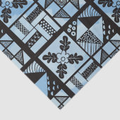 Blauwe Quilters Patchwork Tissuepapier (Detail)