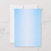 Blauwe Quinceanera Dank Je Kaart (Achterkant)