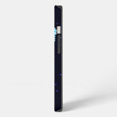 Blauwe Raaf Op Sterren iPhone Hoesje (Linkerkant)