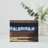 Blauwe Raamluiken - Briefkaart (Staand voorkant)