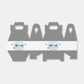 Blauwe race auto jongen racen verjaardag bedankt bedankdoosjes (Uitgevouwen)