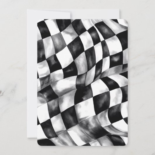 Blauwe Race Auto Twee Snelle 2e Verjaardagsfeestje (Achterkant)