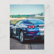 Blauwe Raceauto