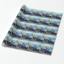 Blauwe Raceauto