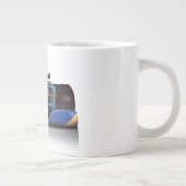 Blauwe raceauto grote koffiekop (Rechts)