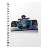 Blauwe Raceauto Notitieboek (Voorkant)