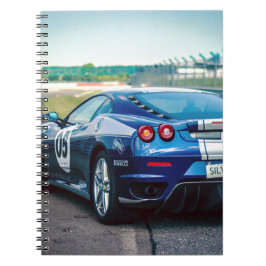 Blauwe Raceauto Notitieboek
