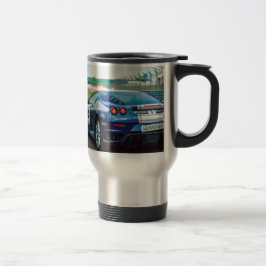 Blauwe Raceauto Reisbeker