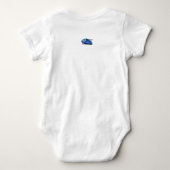 Blauwe raceauto romper (Achterkant)