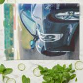 Blauwe Raceauto Theedoek (Gevouwen)