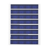 Blauwe Raceflames op Carbon Fiber Print Adreslabel Wikkel (Vel)