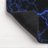 Blauwe racks op zwarte Muismat (Hoek)