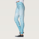 BLAUWE RAINDROP DEW PATROON LEGGINGS (Links)