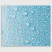 BLAUWE RAINDROP WET PATROON CADEAUPAPIER (Vlak)