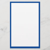 Blauwe rand boodschappenlijstje Aangepaste kleur Briefpapier (Achterkant)