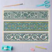  blauwe randen tissuepapier (Craft)