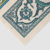  blauwe randen tissuepapier (Detail)