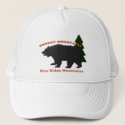 Blauwe Randgebergte Rookgebergte Trucker Pet (Voorkant)