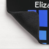 Blauwe rechthoek Tegels op maat Muismat (Hoek)