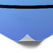 Blauwe reductie, hergebruik, Recyclen Poster (Hoek)