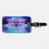 Blauwe reflectie bagagelabel (Voorkant horizontaal)