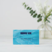 blauwe reflectie ~ bc visitekaartje (Staand voorkant)