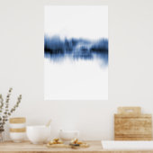 Blauwe reflectie poster (Keuken)