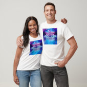 Blauwe reflectie t-shirt (Unisex)