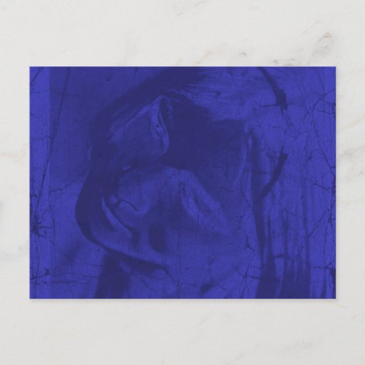 Blauwe reflecties briefkaart (Voorkant)