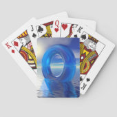 Blauwe reflecties pokerkaarten (Achterkant)
