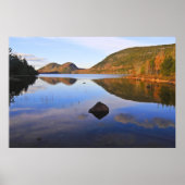 Blauwe reflecties poster (Voorkant)