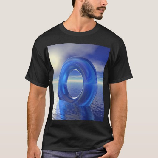 Blauwe Reflecties T-shirt (Voorkant)