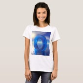 Blauwe Reflecties T-shirt (Voorkant volledig)
