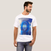Blauwe Reflecties T-shirt (Voorkant volledig)