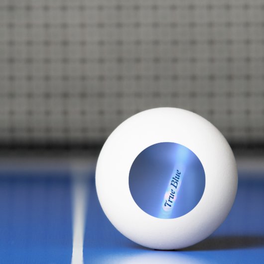 Blauwe refractie gepersonaliseerd pingpongbal (Net)