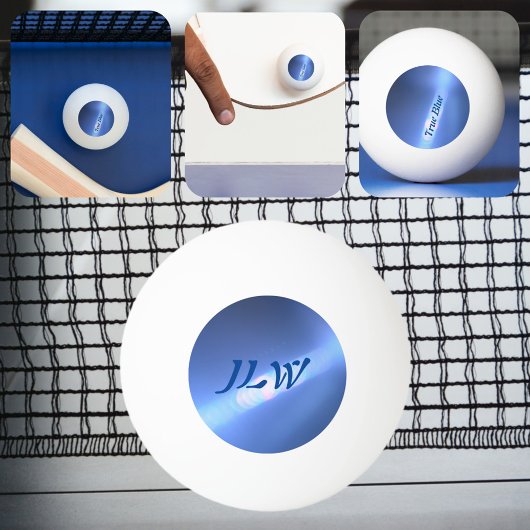 Blauwe refractie gepersonaliseerd pingpongbal