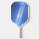 Blauwe refractie pickleball paddle (Achterkant)