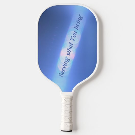 Blauwe refractie pickleball paddle (Achterkant)