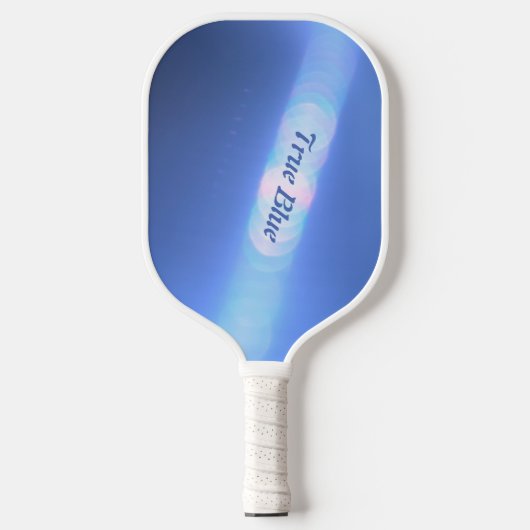 Blauwe refractie pickleball paddle (Voorkant)