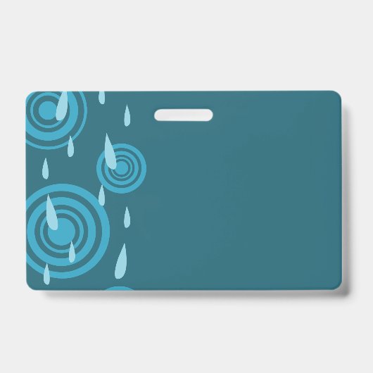 Blauwe Regen Badge (Voorzijde)