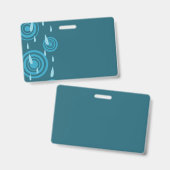 Blauwe Regen Badge (Voor- en achterkant)