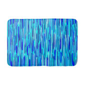 Blauwe Regen druppels Abstract Badmat (Voorkant)