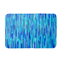 Blauwe Regen druppels Abstract Badmat