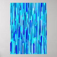 Blauwe Regen druppels Abstract