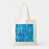 Blauwe Regen druppels Abstract Tote Bag (Achterkant)